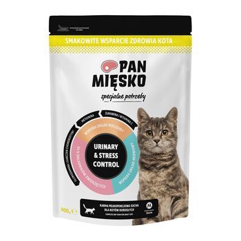 PAN MIĘSKO (MR MEATY)- SPECJALNE POTRZEBY- URINARY & STRESS CONTROL- KARMA SUCHA DLA KOTA DOROSŁEGO- INDYK- CHRUPKI M- 3KG