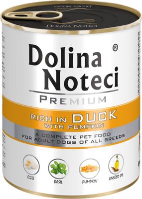 DOLINA NOTECI PREMIUM- DUCK WITH PUMPKIN- WET FOOD FOR ADULT DOGS- 800 GR CANS DOLINA NOTECI PREMIUM- DUCK WITH PUMPKIN- WET FOOD FOR ADULT DOGS- 800 GR CANS