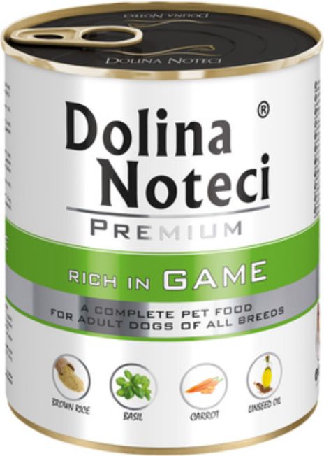 DOLINA NOTECI PREMIUM- GAME- WET FOOD FOR ADULT DOGS- 800 GR CANS DOLINA NOTECI PREMIUM- GAME- WET FOOD FOR ADULT DOGS- 800 GR CANS