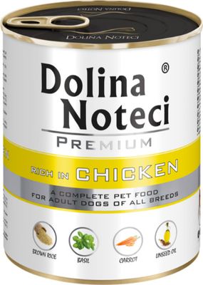 DOLINA NOTECI PREMIUM- CHICKEN- WET FOOD FOR ADULT DOGS- 800 GR CANS