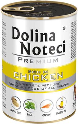 DOLINA NOTECI PREMIUM- KURCZAK- MOKRA KARMA DLA PSÓW DOROSŁYCH- 400 GR PUSZKA DOLINA NOTECI PREMIUM- KURCZAK- MOKRA KARMA DLA PSÓW DOROSŁYCH- 400 GR PUSZKA