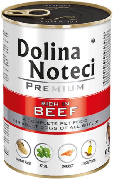 DOLINA NOTECI PREMIUM- BEEF-WET FOOD FOR ADULT DOGS- 400 GR CANS