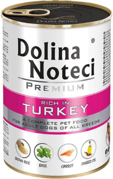 DOLINA NOTECI PREMIUM- INDYK- MOKRA KARMA DLA PSÓW DOROSŁYCH- 400 GR PUSZKA
