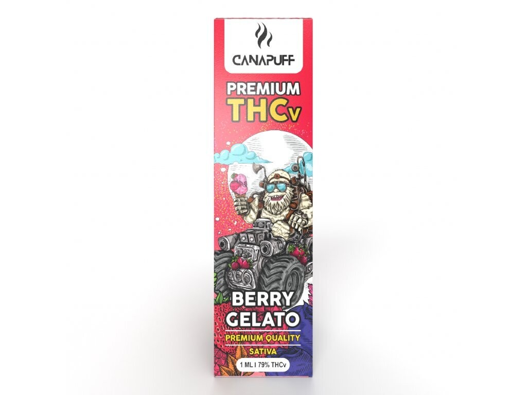 THC-v 79% BERRY GELATO - CanaPuff -Jednorázovka 1ml