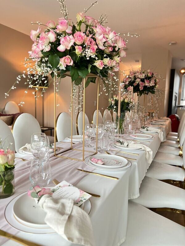 Hoge tafel decoratie    v.a