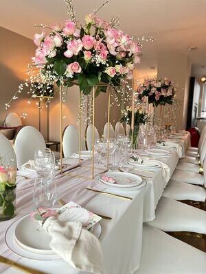 Hoge tafel decoratie    v.a