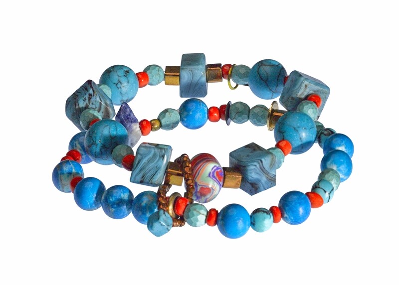 Bracelet double Lapis lazuli