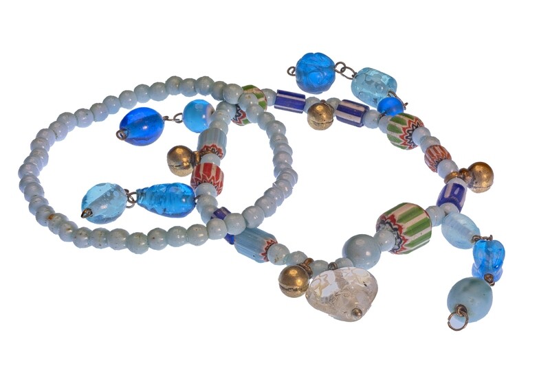 Bracelet bleu/breloques