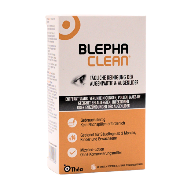 Blephaclean® Reinigungstücher gegen trockene Augen 