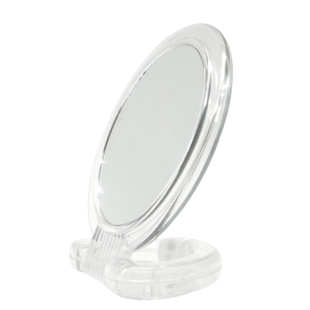 Kosmetikspiegel, rund, transparent