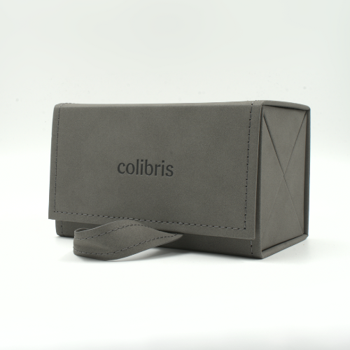 Colibris™  Mehrfach-Brillenetui Schutz Reise Rauleder grau bis vier Brillen