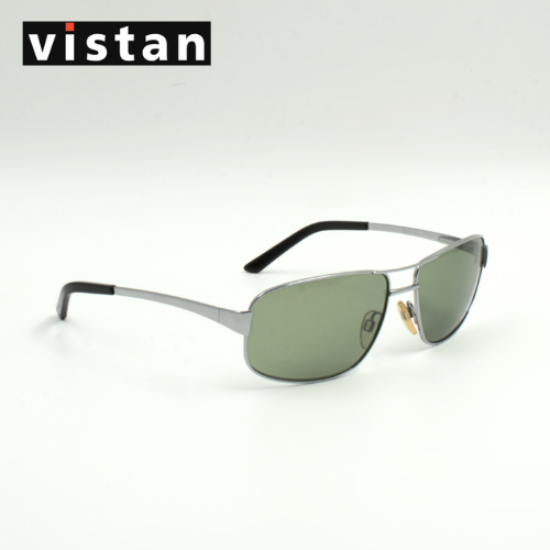 Sonnenbrille - Zeitlos elegant rechteckig, Edelstahl grüne Gläser Herren zeitlos klassisch, Seitenansicht rechts