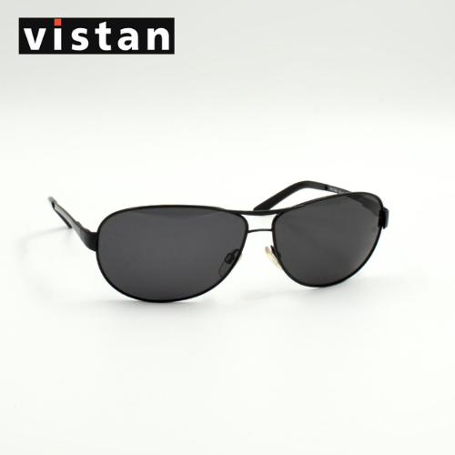 Sonnenbrille - ewig klassisch Pilotenstil, schwarz unisex doppelter Steg zeitlos, Frontansicht