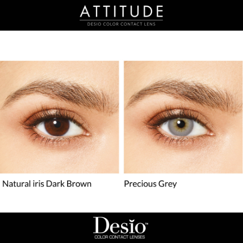 Desio™ Dreimonats-Farblinsen, 3-farbig | Precious Grey, torisch