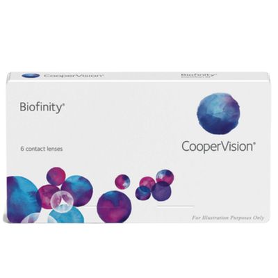 Biofinity® Monatslinsen, torisch Vorderansicht der Verpackung Biofinity® Monatslinsen, torisch