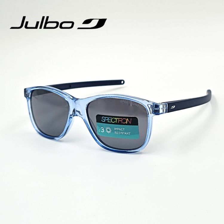 Julbo Kindersonnenbrille, hellblau-transparent, dunkelblau, Seitenansicht rechts