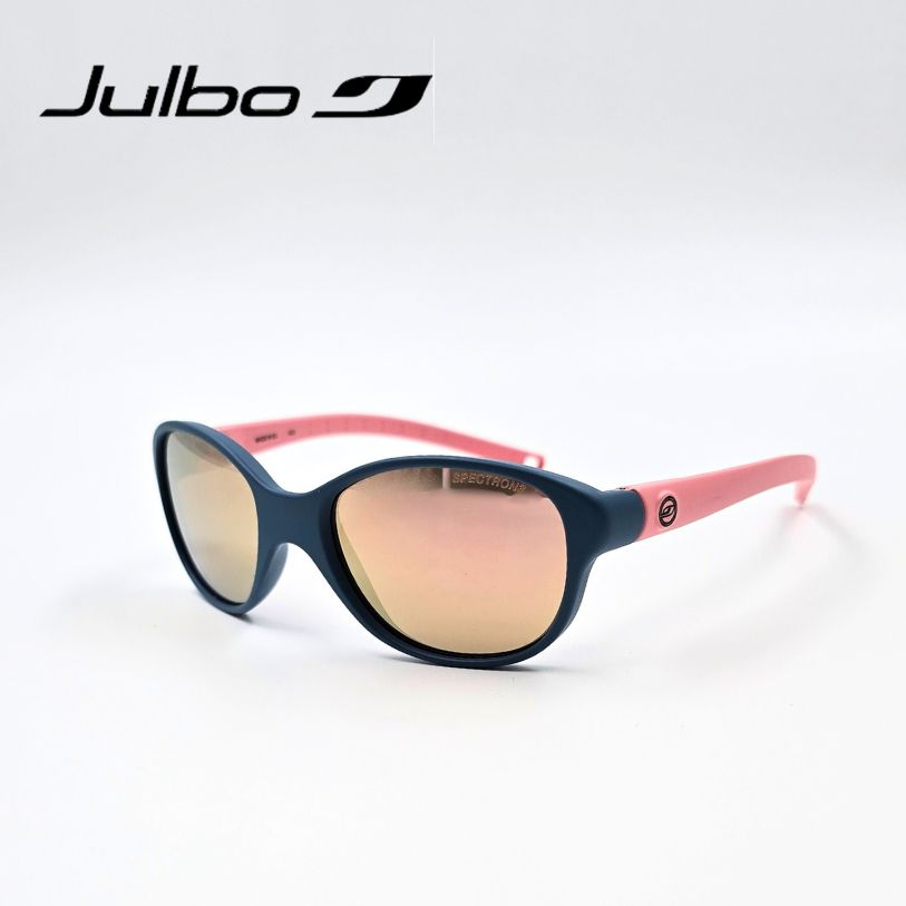Kindersonnenbrille - Julbo Romy Julbo Kindersonnenbrille, dunkelblau, rosa-pastell, Seitenansicht rechts