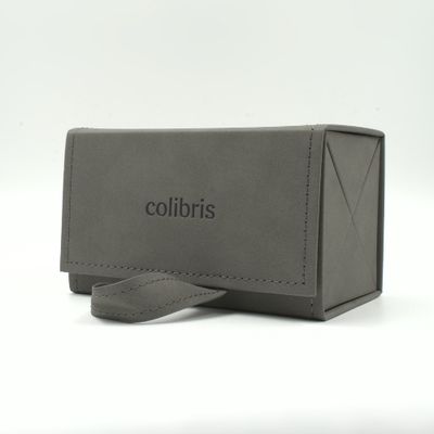 Colibris™  Mehrfach-Brillenetui Schutz Reise Rauleder grau bis vier Brillen