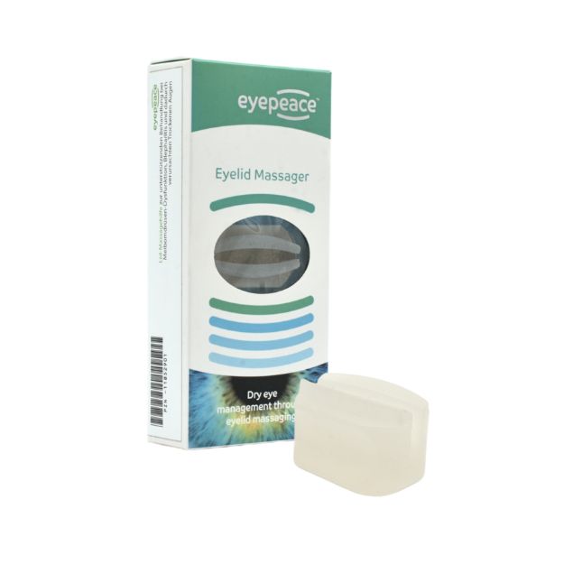 Verpackung und Eyepeace™ Eyelid Massager, für trockene Augen