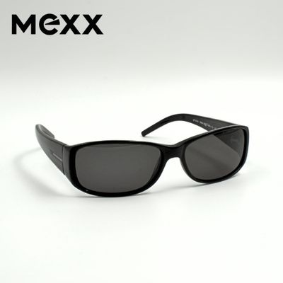 mexx® Sonnenbrille rechteckig, schwarz unisex zeitlos, Frontansicht