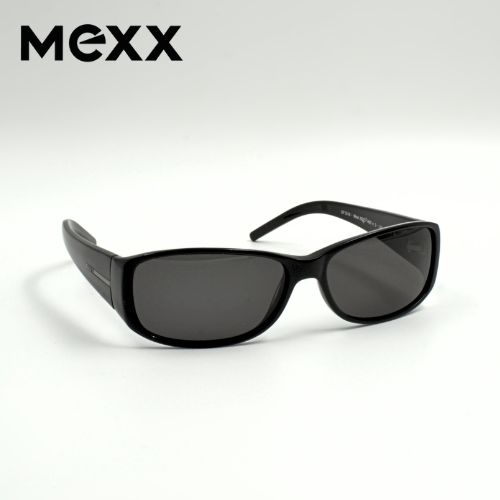 mexx® Sonnenbrille rechteckig, schwarz unisex zeitlos, Frontansicht