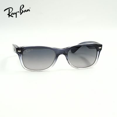 Ray Ban® Sonnenbrille Wayfarer Classic, blau Farbverlauf polarisiert Damen Herren, Frontansicht