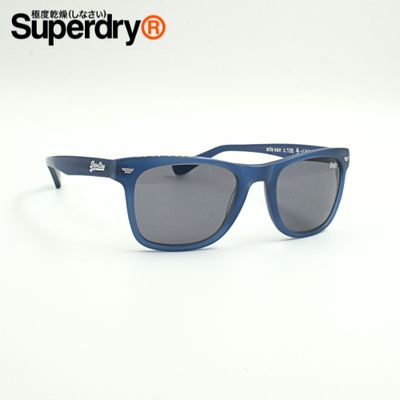 Superdry® Sonnenbrille mittelblau, matt modern Damen Herren, Seitenansicht rechts