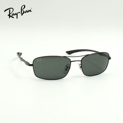 Ray Ban® Sonnenbrille rechteckig, schwarz, dunkelgrau Herren zeitlos klassisch, Frontansicht