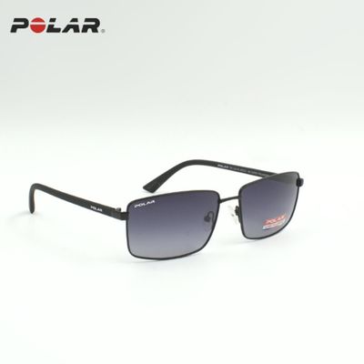 POLAR Sonnenbrille rechteckig, schwarz Herren klassisch zeitlos, Seitenansicht rechts