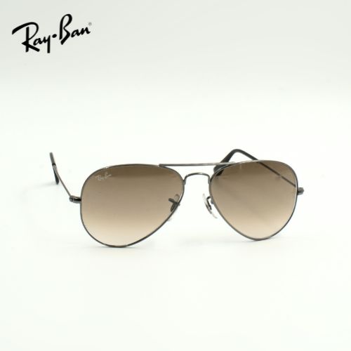 Ray Ban® Aviator Sonnenbrille Pilotenstil, dunkelgrau, braun klassisch zeitlos Damen Herren, Frontansicht