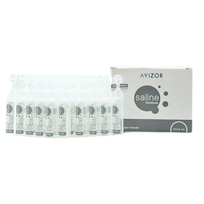 Verpackung und Einzelampullen à 5x der Saline® Unidose Kochsalzlösung