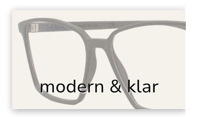 moderne und klare Brillenmodelle