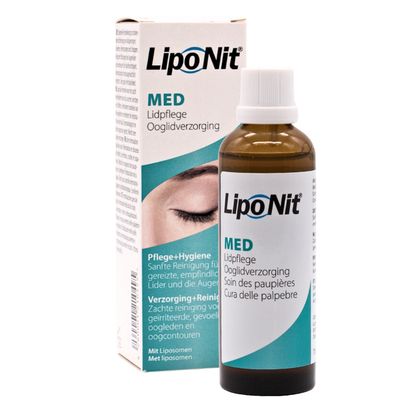 Lipo Nit® Med Lidpflege Verpackung und Flasche Lipo Nit® Med Lidpflege 70ml