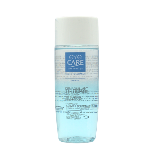 Verpackung und Flasche des eyeCARE™ Make-Up Entferner