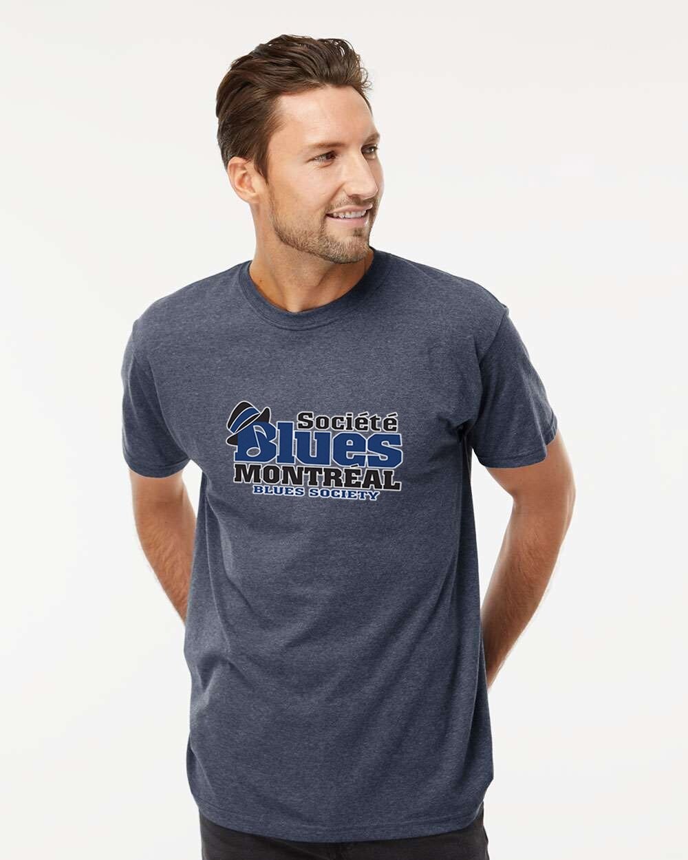Heather Navy MBS Logo T-Shirt -  1 print