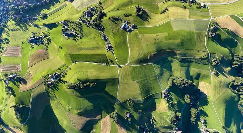 Hügellandschaft bei Eriswil, Emmental, Kanton Bern
