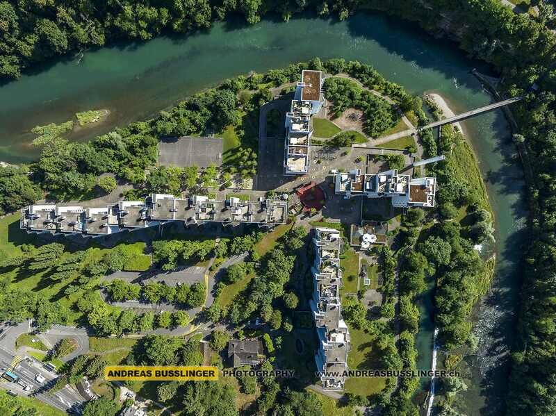 Wohnsiedlung an der Limmat in Neuenhof, Kanton Aargau