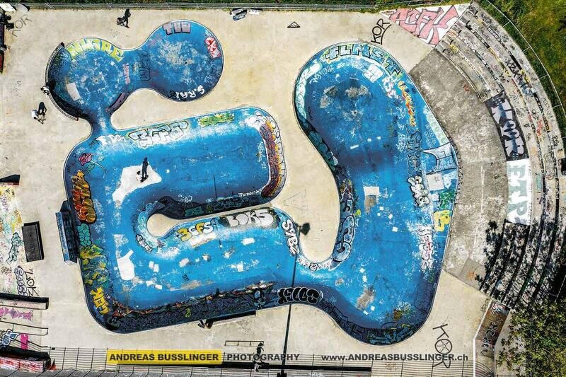 Pumptrack in Lausanne Vidy, Kanton Waadt