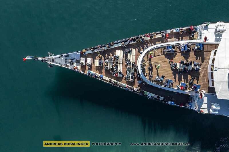 Dampfschiff auf dem Genfersee, Rivaz, Kanton Waadt