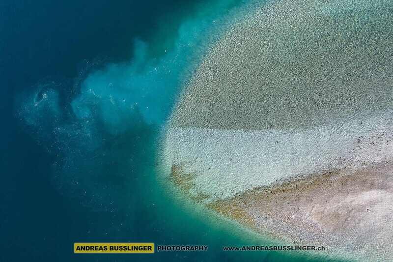 Reussdelta bei Flüelen, Vierwaldstättersee, Kanton Uri