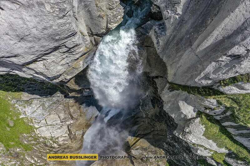 Wasserfall beim unteren Segnesboden, Flims, Kanton Graubünden
