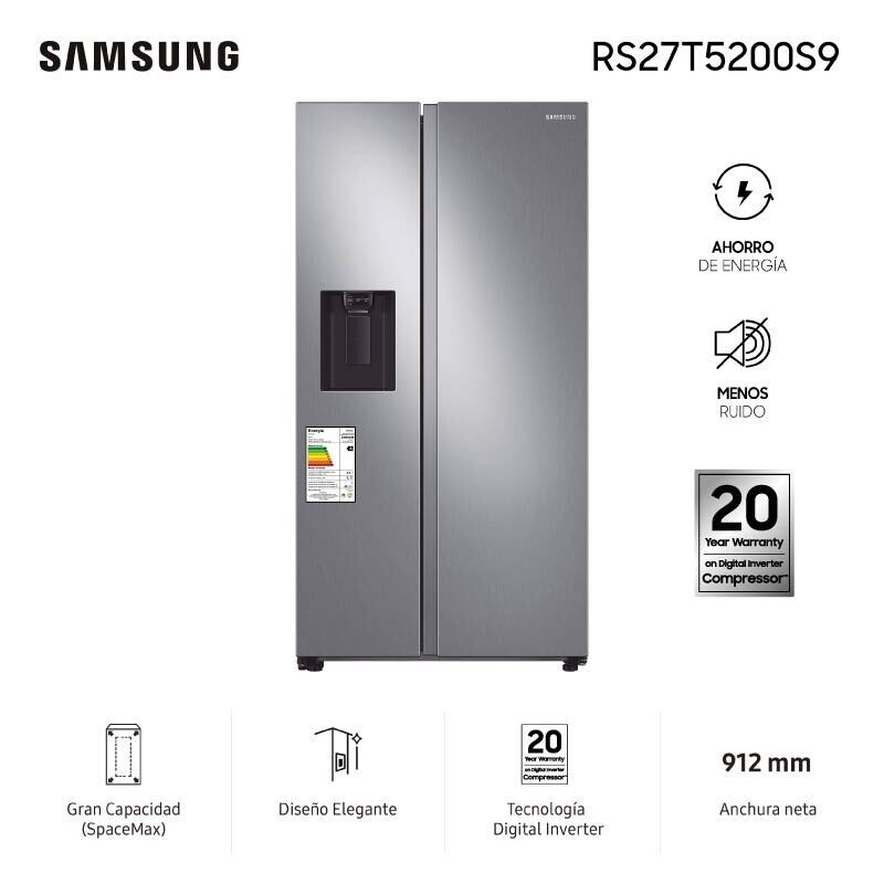 REFRIGERADOR SAMSUNG SIDE BY SIDE INVERTER SARS27T5200S9