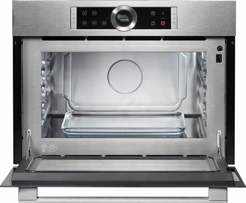 Microondas Empotrable Bosch Serie 8 Cfa634gs1 Acero Inox 36 Lts
