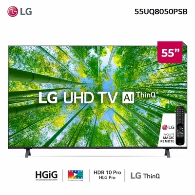 Smart TV LG UHD 4K 55&quot; 55UQ8050PSB Al