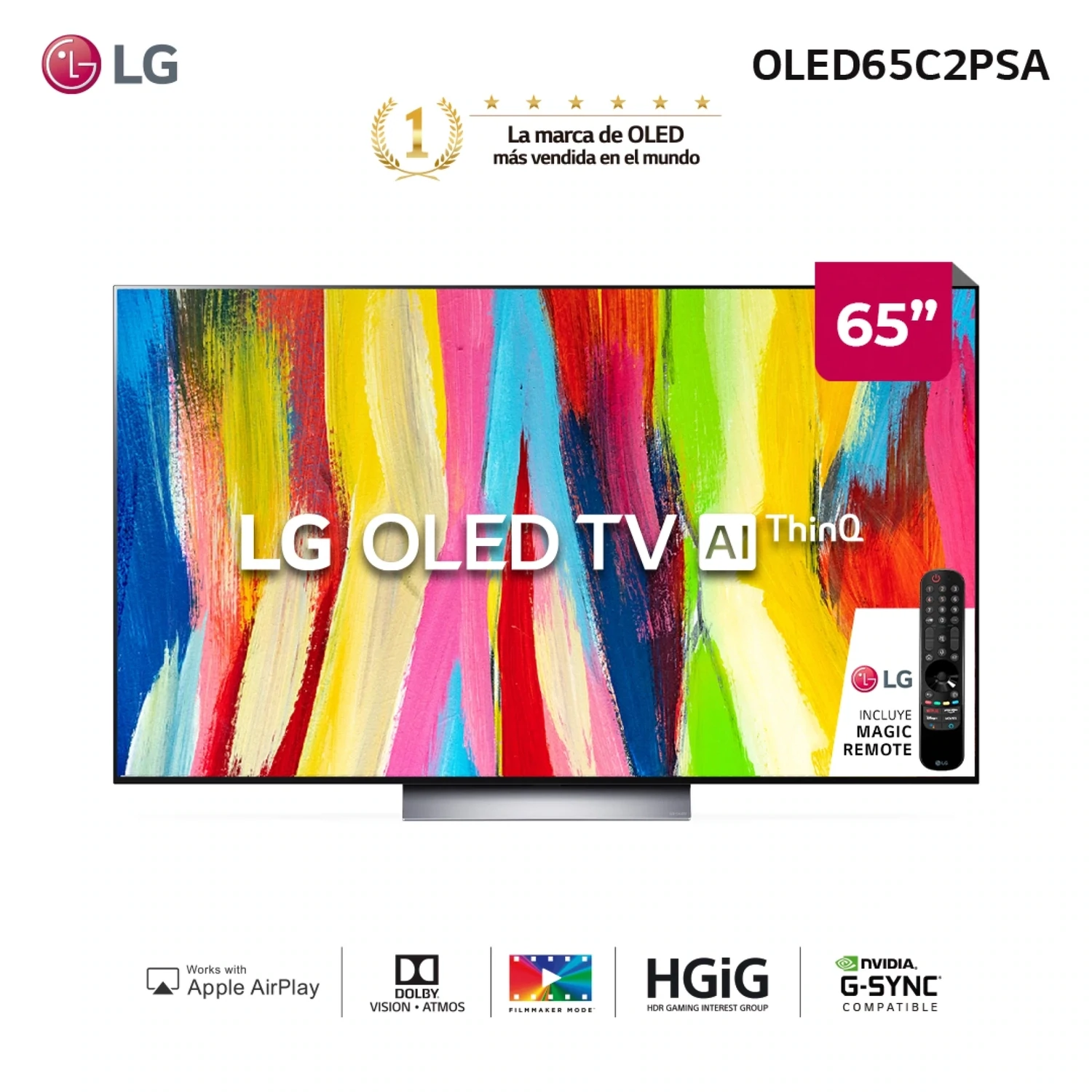 Smart TV LG OLED 4K 65&quot; OLED65C2PSA AI