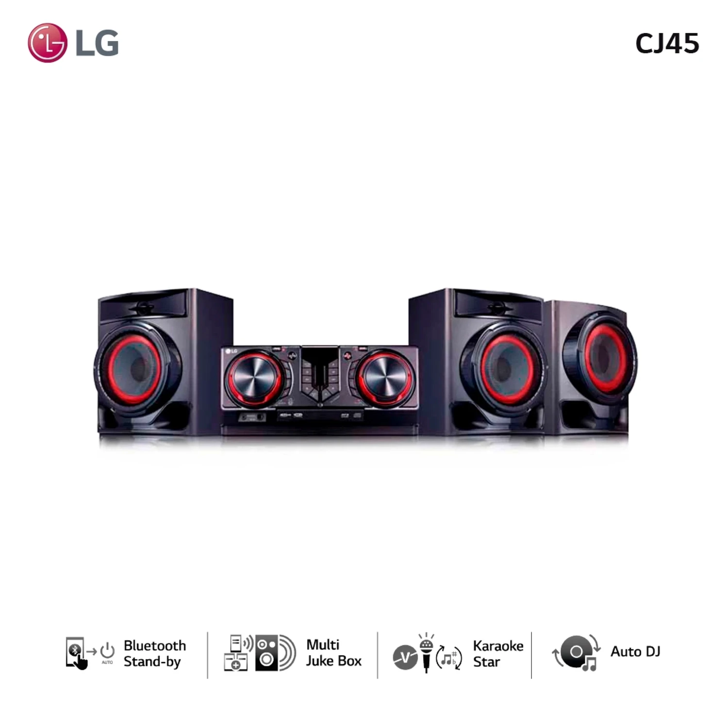 Minicomponente LG XBOOM CJ45 Potencia