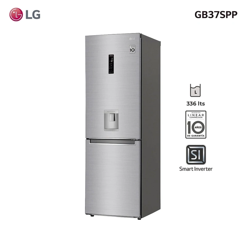 Refrigerador Heladera LG inverter 336L GB37SPP