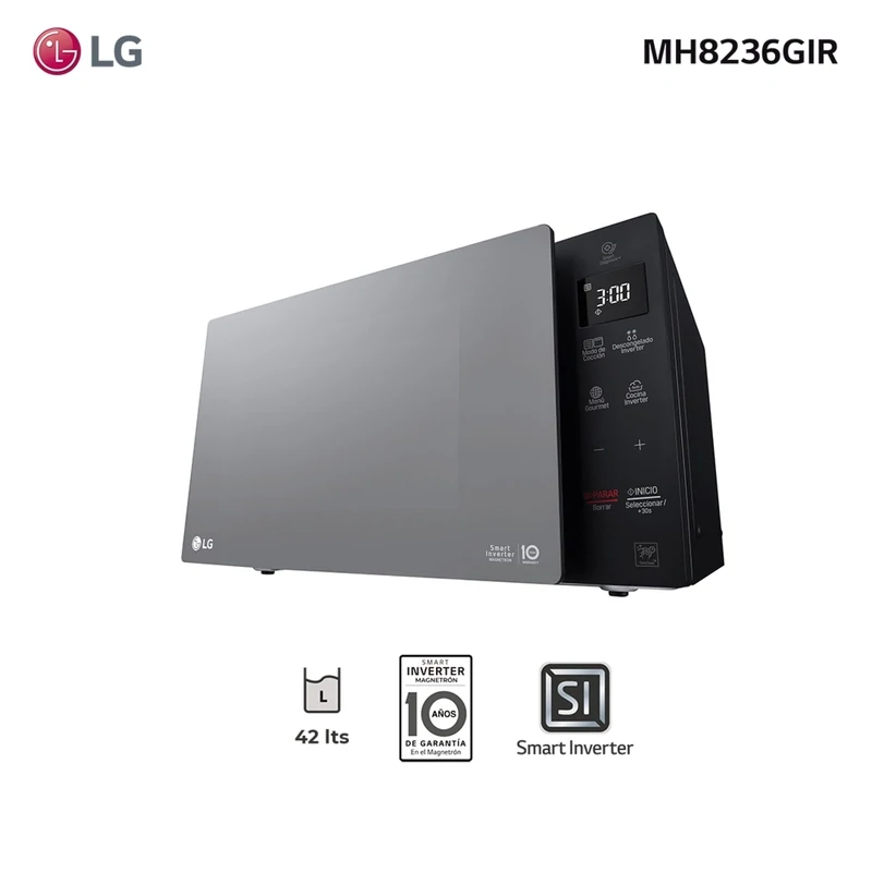 Microondas LG inverter con grill 42L MH8236GIR