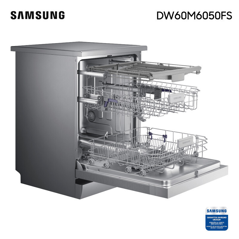 Lavavajillas SAMSUNG Inoxidable 14 Cubiertos Digital DW60M6050FS