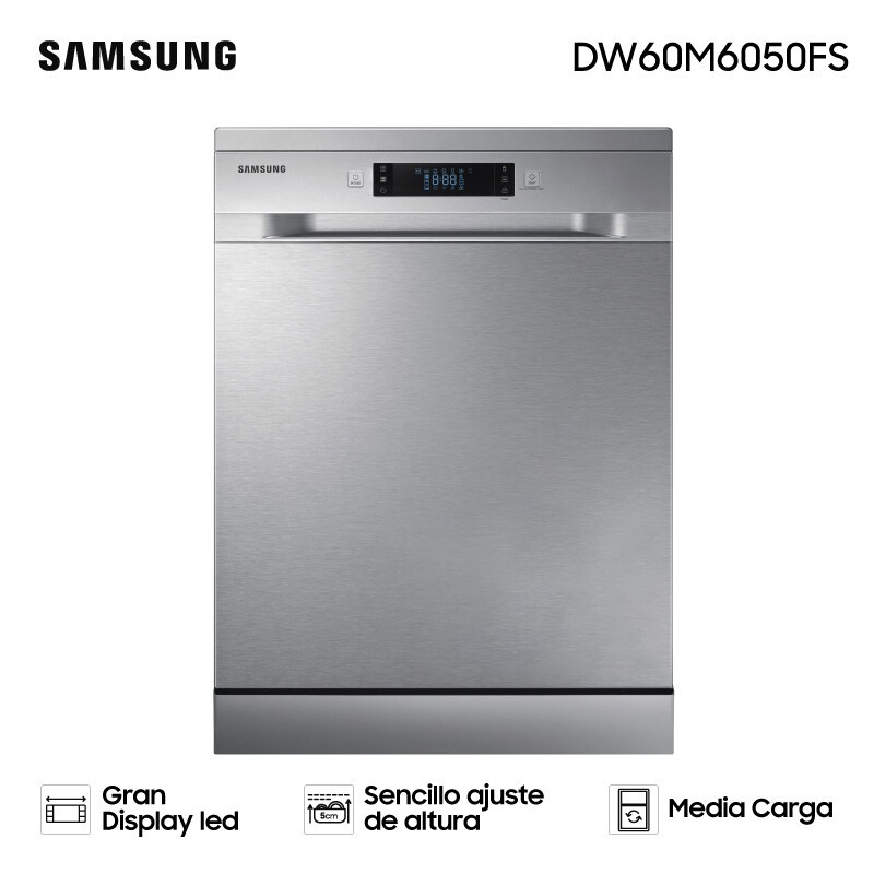 Lavavajillas SAMSUNG Inoxidable 14 Cubiertos Digital DW60M6050FS
